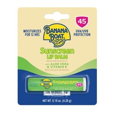 Banana Boat SPF Lip Balm with Aloe Vera  0.15 Ounce Pack of 1 , Clear