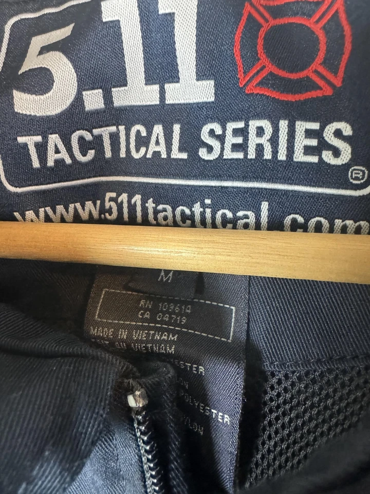 5.11 Tactical Jacket Mens Medium Full Zip Windbreaker Concealed Pockets - Image 3 of 4