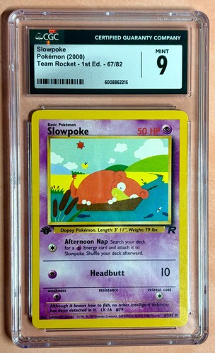 Slowpoke (1st Edition) graded CGC 9 for sale on eBay