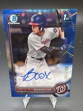 2022 Bowman Chrome Brenner Cox 1st True Blue Auto /150 Nationals #CDA-BC
