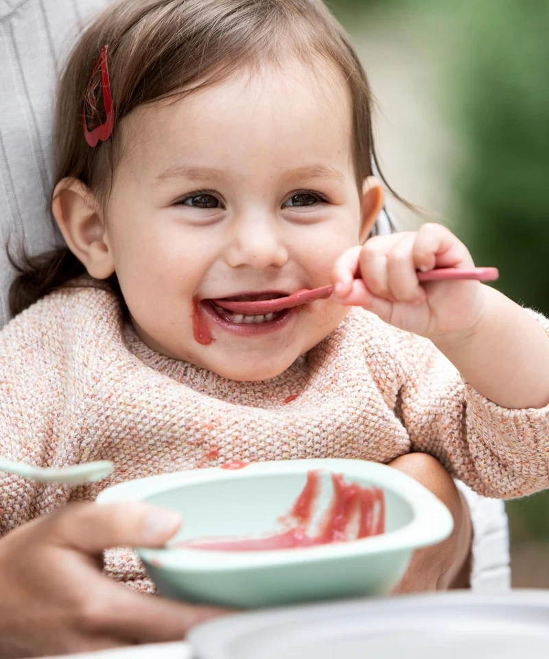 nip Green Öko Baby Breischale ab 4 Monate, bruchfest, mikrowellen- und spülmasch - Bild 4 von 4