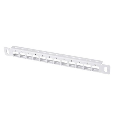 10 Inch 0.5U 12 Port Blank Keystone Patch Panel For DeskPi RackMate Cabinets