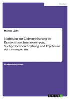 Thomas LüCht | Methoden Zur Zielvereinbarung Im Krankenhaus. Interviewtypen,...