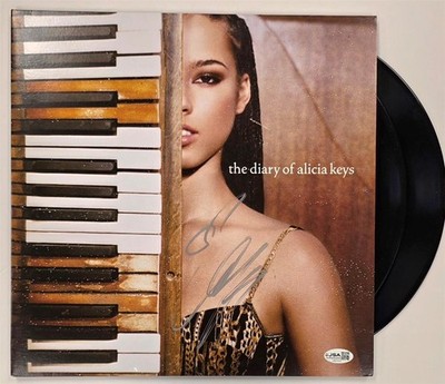 Alicia Keys signed 'The Diary of Alicia Keys' vinyl album cover LP