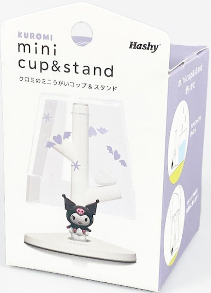 Hashy Top-in Cup Stand Sanrio Kuromi Gargle Mouthwash Cup Capacity 90ml Stand