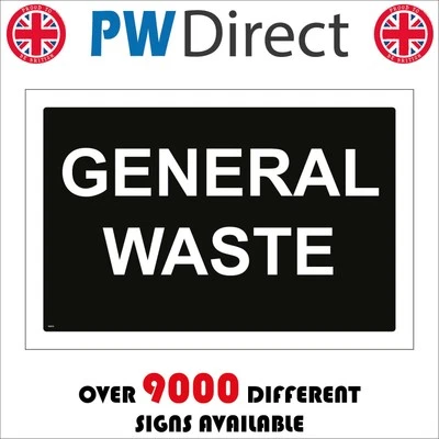 PWDIRECT SIGN General Waste Office Trade Building Construction Recycling Bin Skip CS212P