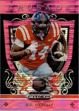 2019 Panini Prizm Draft Picks Crusade Prizms Pink Pulsar #3 D.K. Metcalf - FB