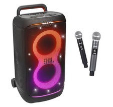 JBL Partybox 520 Party Bluetooth Speaker and divvi Wireless Mic Pair Kit