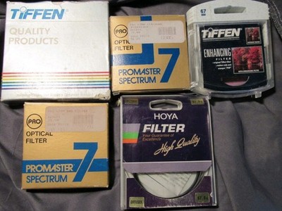 62mm Camera Filter Lot Of 5 Diffuser, Softnet, Polarizer, Enhancing, 80A