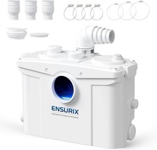 Ensurix 1200W Macerator Pump   2800GPH, 28FT Vertical Lift Toilet Water Pump