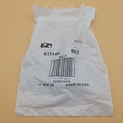 Bag Of 10 Keys ILCO BE2 A1114A Best Lockset Key Blank Uncut AL6382608B