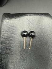 14k Pfosten schwarze Kugel Nieten.