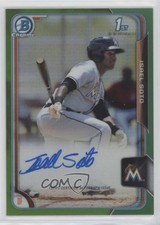 2015 Bowman Chrome Prospects Green Refractor 33/99 Isael Soto #BCAP-IS Auto 0l1