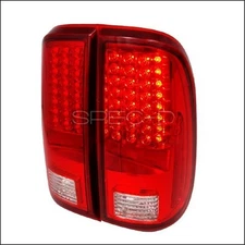 Spec-D Tuning LT-F25008RLED-KS LED Tail Lights for 08 to 11 Ford F250- Red - ...