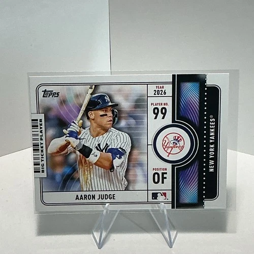 Topps 2026 Series 1 Big Ticket Players Aaron Judge BTP-18 Yankees MLB Card