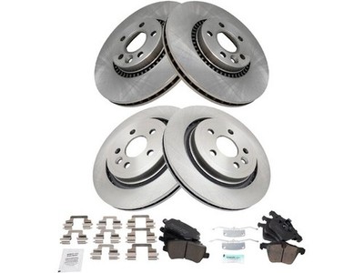 For 2015-2018 Volvo V60 Brake Pad and Rotor Kit Front and Rear 64222RPZH 2016