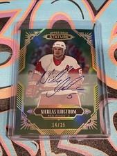 Nicklas Lidstrom 14/25 Auto 2020-21 Upper Deck Stature Detroit Red Wings (CH)
