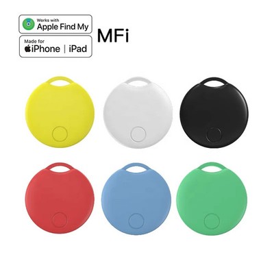 2 Pack MFi Find My Round Smart GPS Locator Anti Lost Key Finder Luggage Tracker