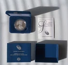 2017-W Proof American Silver Eagle Dollar $1 Box & COA US Mint