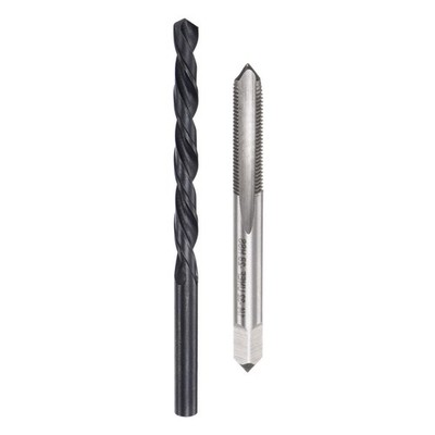 Tap and Drill Bit Set 1/4-32 UNEF Thread Tap & 7/32'' Black Oxide