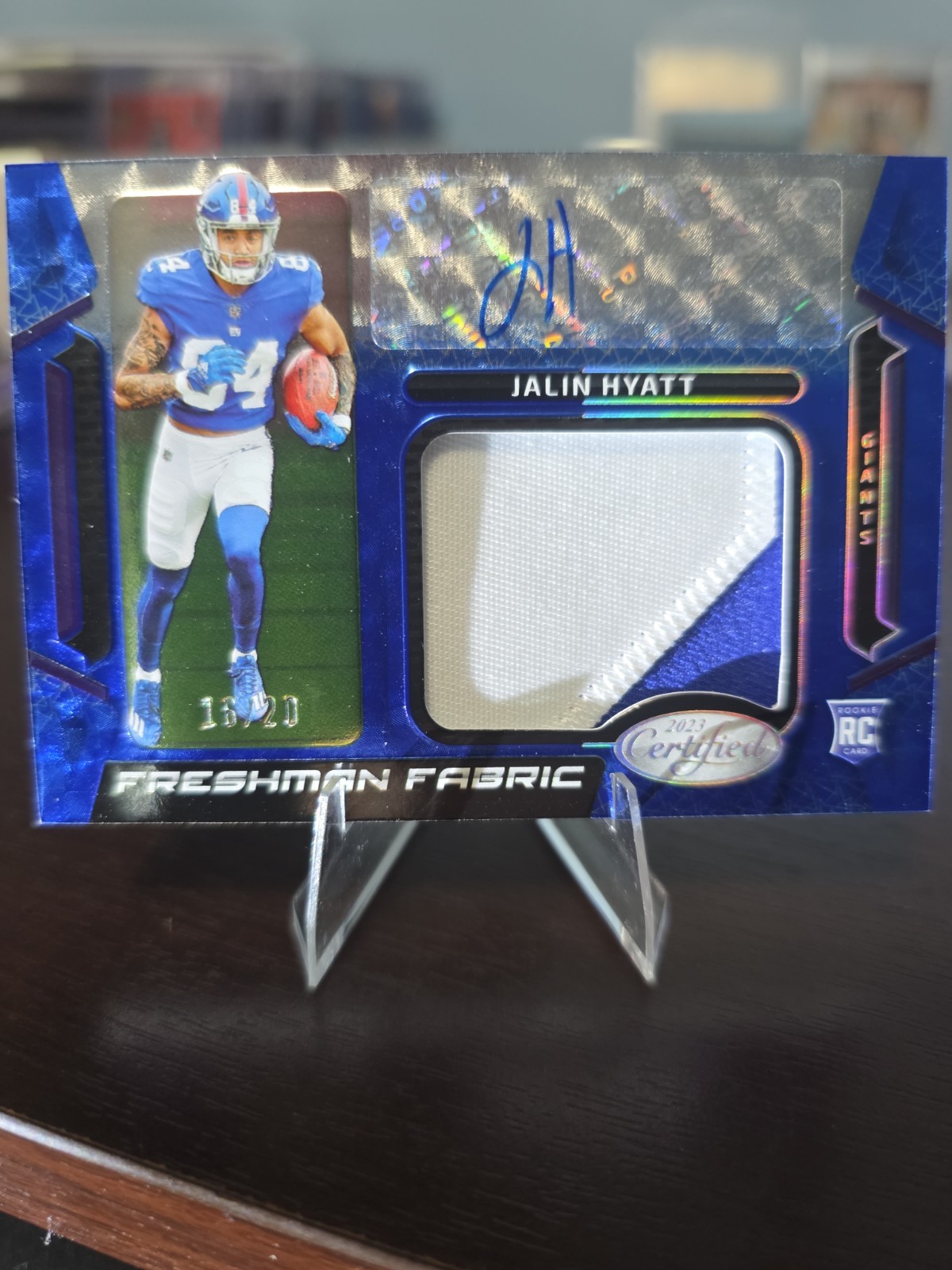 2023 Panini Certified - Freshman Fabric Jalin Hyatt  Mirror Blue Auto /20