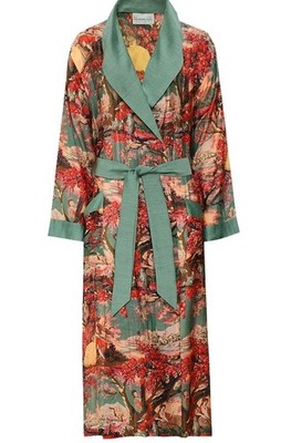 ONE HUNDRED STARS Country Toile Berry Lounge Dressing Gown