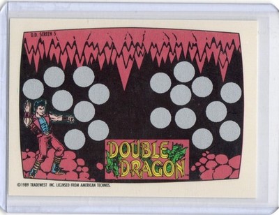 1989 Topps Nintendo #5 Double Dragon Scratch Off Card
