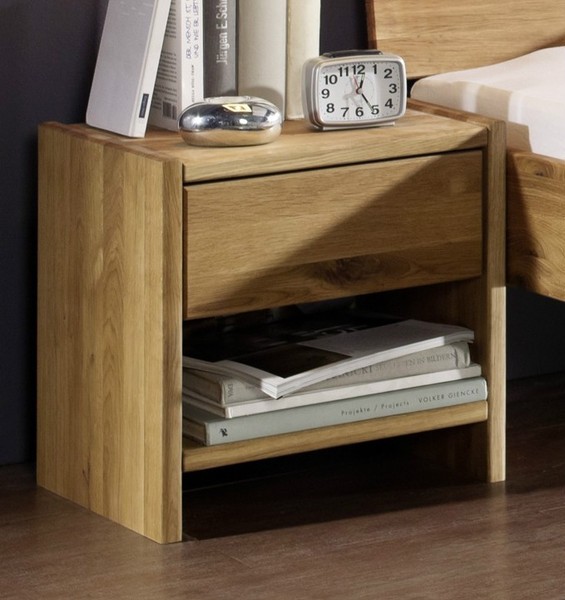Nachttisch Nachtkommode 40X40Cm Massivholz Eiche Wildeiche GeöLt Neu Ovp!!!-image