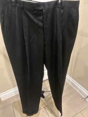 Hart Schaffer Marx 100% Worsted Wool Pants 40R  Gray NWT