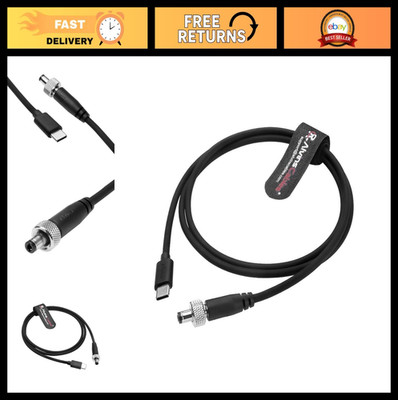 Fast Charging PD Type-C to Locking DC 5.5x2.5mm Power Cable for Atomos Ninja V &