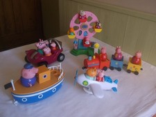 Peppa Pig Musical Ferris Wheel Musical Purple Beach Buggy,Train,Boat,Plane Toys