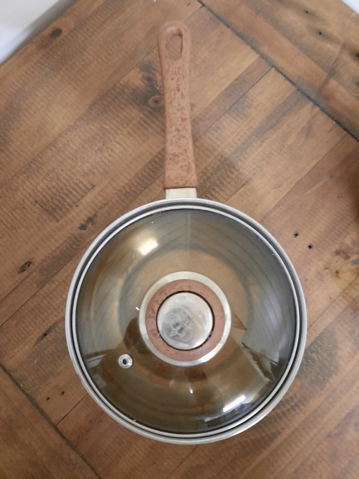 2 X Vintage Happy Princess 24ct Gold Stainless Steel Sauce Pans Pots Germany Lot - Image 2 of 4