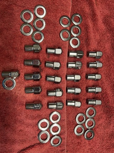 20 Lug Nuts 7/16-20 Chrome Flat Top Mag .75 Shank & Standard - Foto 10
