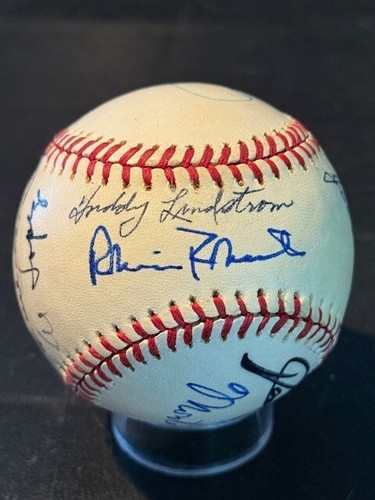 Hall of Famers Multi Signed MLB Baseball Auto x14 HOF Carew Lindstrom Johnson