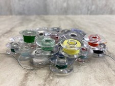Clear Plastic Bobbins - Practical Use Small Bobbins - Lot of 30
