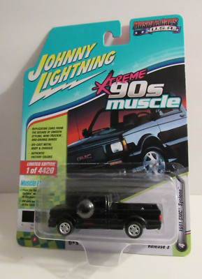 Johnny Lightning Xtreme 90s Muscle 1991 GMC Syclone S-10 Truck 1 of 4420 Black