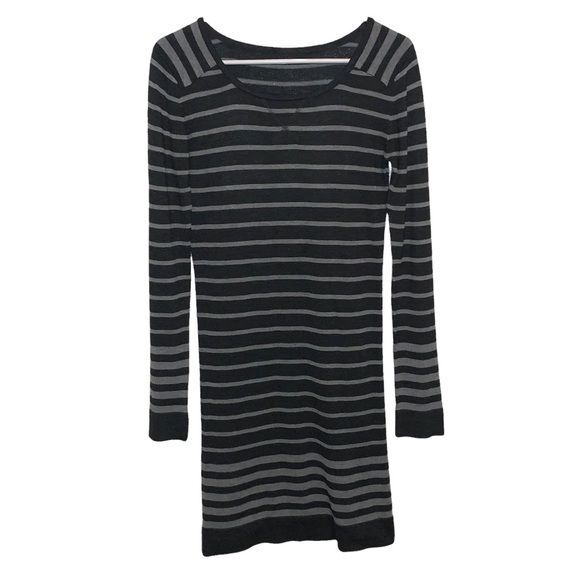blue dress for baby girl Striped Natural/Black Sweater Dress main image 0