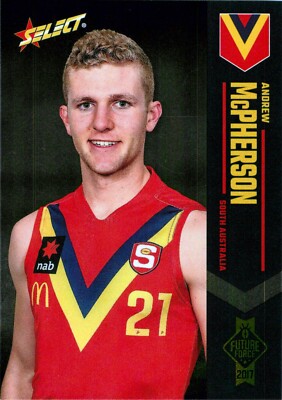 2017 Adelaide Crows AFL Select Future Force Rookie Card - Andrew McPherson