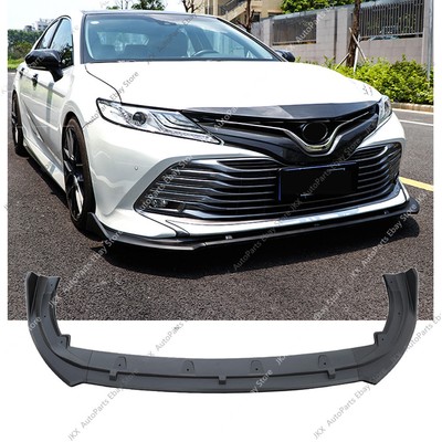 For Toyota Camry L Le Xle 2018 2020 Black K Front Bumper Lip Body