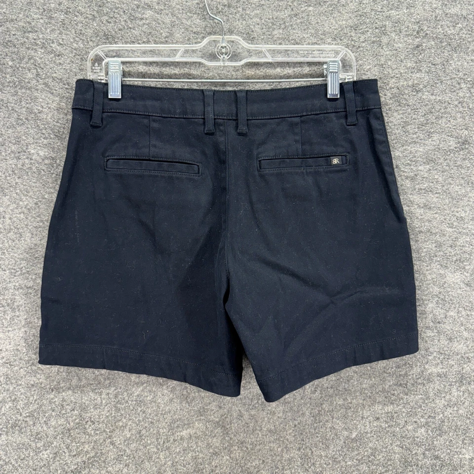 Pantalones Cortos Banana Republic Mujer 10 Negros Tiro Alto Chino Algodón Bolsillos Informales Foto 2 de 4