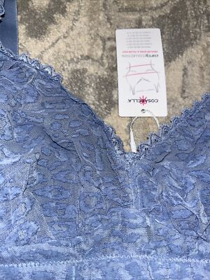 Cosabella Curvy Bralette - Mesh Temptation Flock Wireless Bra For Fuller Busts & Smaller Bands - View #7