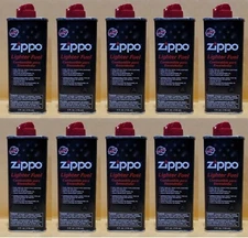 **PACK OF 10** ZIPPO LIGHTER FUEL 4.0 oz 118 ml Lighter Fluid MADE IN USA
