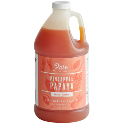 Pure Craft Beverages Pineapple Papaya 5:1 Concentrate 1/2 Gallon