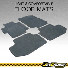 Fits 03-07 Honda Accord Coupe Nylon Floor Mats Front & Rear Carpet Gray Grey 4PC