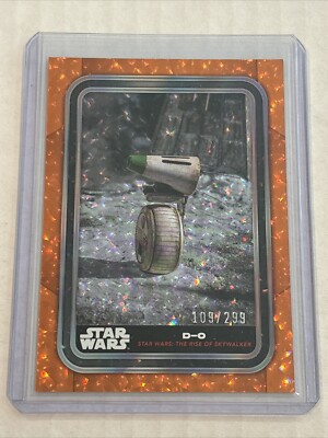 2023 Topps Star Wars Flagship D-O ORANGE Foil Parallel #d 109/299 Rise Of