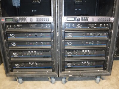 QSC 3 WAY POWER AMPS RACKS. MX3000A. MX1500A. MX800. DBX DRIVERACK. 18U ...