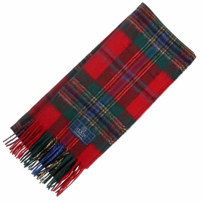 CLANS OF SCOTLAND Scottish Tartan Clan Scarf Maclean Duart - 100% lambswool scarves