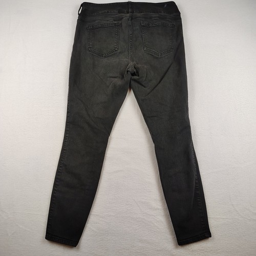 Jeans Torrid donna 12R nero vita alta jegging gamba dritta vita media - Foto 2 di 10