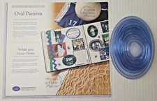 Creative Memories 4 Oval Patterns and Sizing Template Custom Cutting System