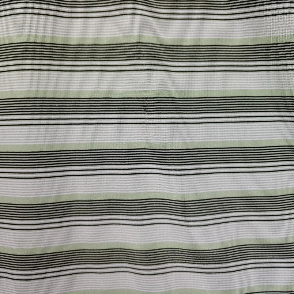 Camisa Polo Bolle Para Hombres L Verde Negra Rayas Manga Corta Ligera Elastizada Golf Foto 3 de 4